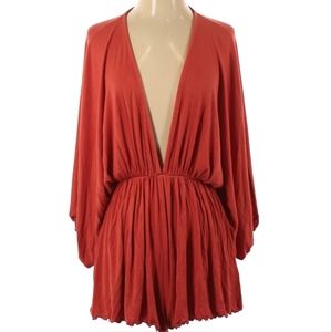 Fp beach brick XS kimono sleeve romper.